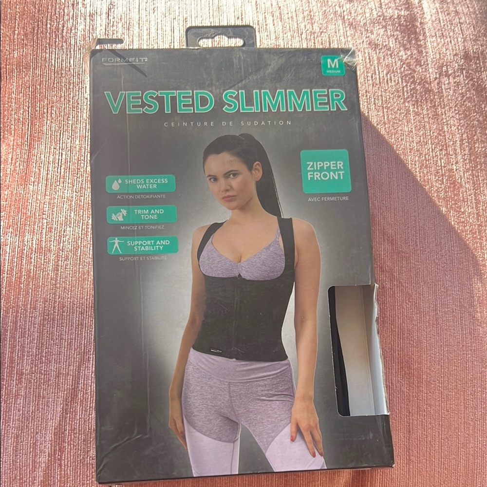 NIB Sz Medium FORMFIT Vested Slimmer - Black